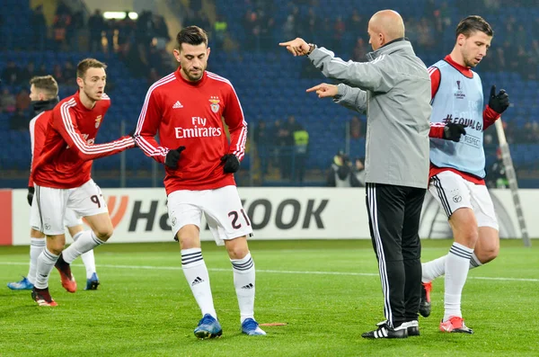 Kharkiv Ukraine Febriary 2020 Training Session Benfica Football Players Uefa — Stok fotoğraf