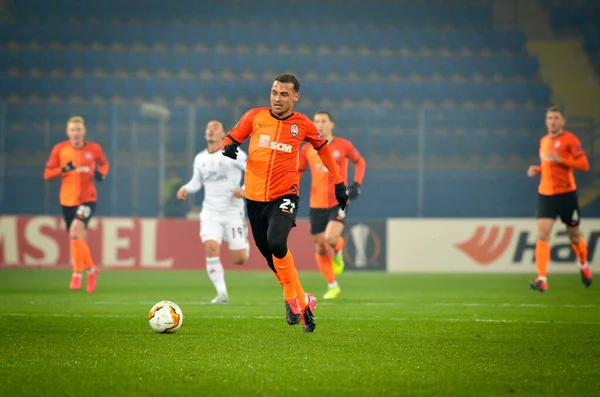 Kharkiv Ukraine Fevereiro 2020 Jogador Futebol Durante Jogo Uefa Europe — Fotografia de Stock