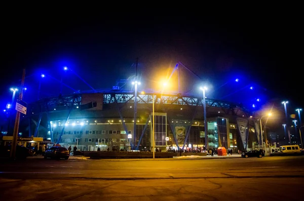 Kharkiv Ukraine Febriary 2020 Night General View Football Stadium Kharkiv — Φωτογραφία Αρχείου