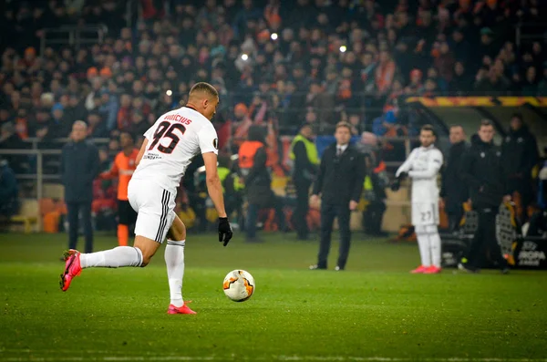 Kharkiv Ucraina Febbraio 2020 Carlos Vinicius Durante Partita Della Uefa — Foto Stock