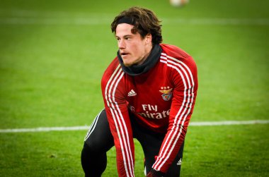 Kharkiv, Ukrayna - 20 Şubat 2020: Uefa Avrupa Ligi maçında Shakhtar Donetsk - Sl Benfica (Portekiz), Ukrayna