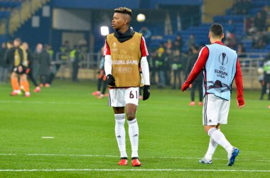 KHARKIV, UKRAINE - Febriary 20, 2020: Florentino during the UEFA Europe League match between Shakhtar Donetsk vs SL Benfica (Portugal), Ukraine