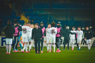 Kharkiv, Ukrayna - 20 Şubat 2020: Shakhtar Donetsk - Sl Benfica (Portekiz), Ukrayna