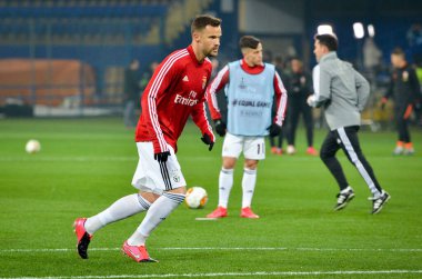 KHARKIV, UKRAINE - Febriary 20, 2020: Haris Seferovic during the UEFA Europe League match between Shakhtar Donetsk vs SL Benfica (Portugal), Ukraine