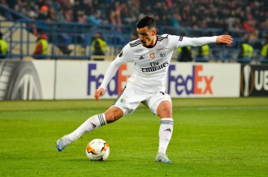 Kharkiv, Ukrayna - 20 Şubat 2020: Uefa Avrupa Ligi maçında Shakhtar Donetsk - Sl Benfica (Portekiz), Ukrayna
