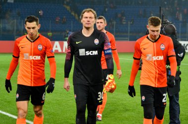 Kharkiv, Ukrayna - 20 Şubat 2020: Shakhtar Avrupa Ligi maçında Shakhtar Donetsk - Sl Benfica (Portekiz), Ukrayna