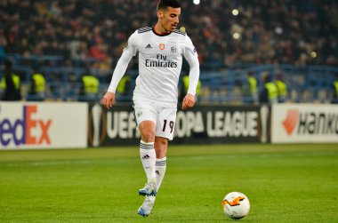 Kharkiv, Ukrayna - 20 Şubat 2020: Uefa Avrupa Ligi maçında Shakhtar Donetsk - Sl Benfica (Portekiz), Ukrayna