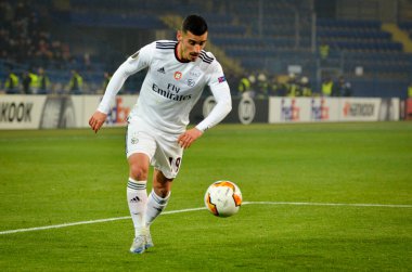 Kharkiv, Ukrayna - 20 Şubat 2020: Uefa Avrupa Ligi maçında Shakhtar Donetsk - Sl Benfica (Portekiz), Ukrayna