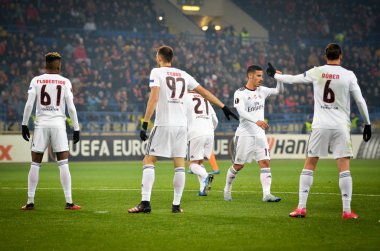 Kharkiv, Ukrayna - 20 Şubat 2020: Shakhtar Donetsk - Sl Benfica (Portekiz), Ukrayna