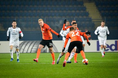 Kharkiv, Ukrayna - 20 Şubat 2020: Uefa Avrupa Ligi maçında Shakhtar Donetsk - Sl Benfica (Portekiz), Ukrayna