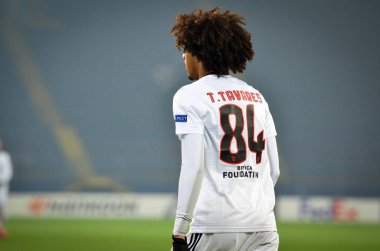 Kharkiv, Ukrayna - 20 Şubat 2020: Uefa Avrupa Ligi karşılaşmasında Tomas Tavares oyuncusu Shakhtar Donetsk - Sl Benfica (Portekiz), Ukrayna