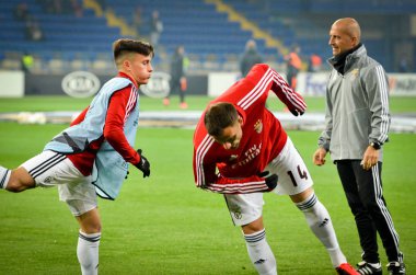 KHARKIV, UKRAINE - Febriary 20, 2020: Haris Seferovic during the UEFA Europe League match between Shakhtar Donetsk vs SL Benfica (Portugal), Ukraine