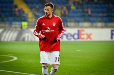 KHARKIV, UKRAINE - Febriary 20, 2020: Haris Seferovic during the UEFA Europe League match between Shakhtar Donetsk vs SL Benfica (Portugal), Ukraine