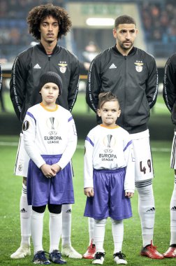 Kharkiv, Ukrayna - 20 Şubat 2020: Shakhtar Donetsk - Sl Benfica (Portekiz), Ukrayna