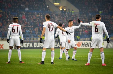 Kharkiv, Ukrayna - 20 Şubat 2020: Shakhtar Donetsk - Sl Benfica (Portekiz), Ukrayna