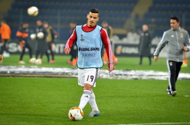 KHARKIV, UKRAINE - Febriary 20, 2020: Chiquinho  during the UEFA Europe League match between Shakhtar Donetsk vs SL Benfica (Portugal), Ukraine