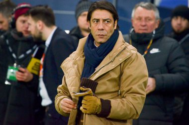 Kharkiv, Ukrayna - 20 Şubat 2020: Uefa Avrupa Ligi 'nde Shakhtar Donetsk - Sl Benfica (Portekiz), Ukrayna