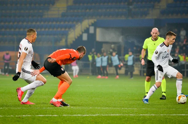 Kharkiv Oekraïne Februari 2020 Alejandro Grimaldo Speler Tijdens Uefa Europe — Stockfoto