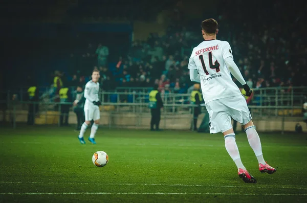 Kharkiv Ucraina Febbraio 2020 Haris Seferovic Durante Partita Della Uefa — Foto Stock