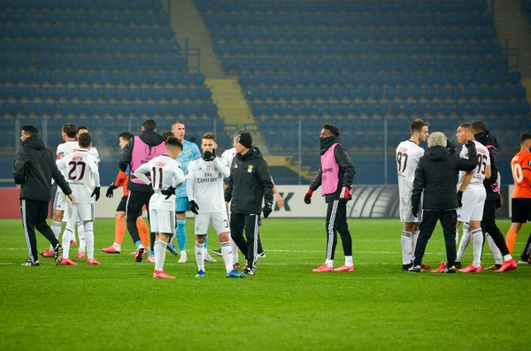 Kharkiv Ukraine Fevereiro 2020 Jogador Futebol Benfica Durante Jogo Uefa — Fotografia de Stock