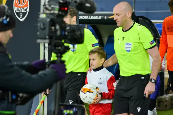 Kharkiv Ukraine Febriary 2020 Referee Bobby Madden Uefa Europe League — Zdjęcie stockowe