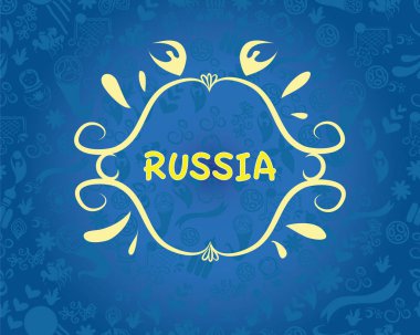 Rus Halk sanat ve spor konulu afiş