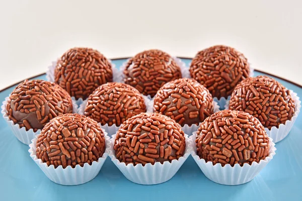 Braziliaanse candy - Brigadeiro — Stockfoto