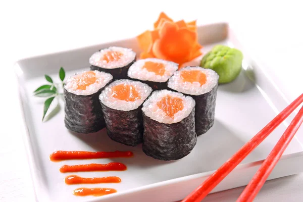 Salmon ossomaki sushi — Stok Foto