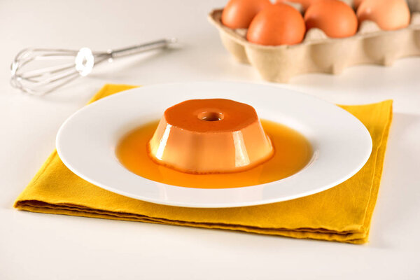 Condensed milk pudding