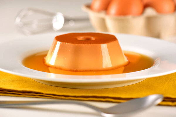 Condensed milk pudding