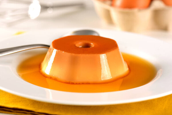 Condensed milk pudding
