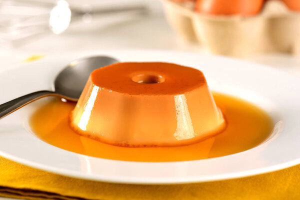 Condensed milk pudding