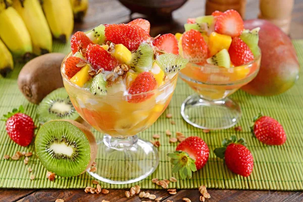 Vers Fruit Salade Cups — Stockfoto