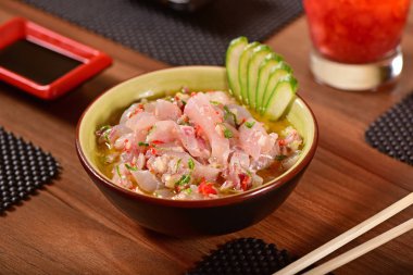 Beyaz balık Ceviche