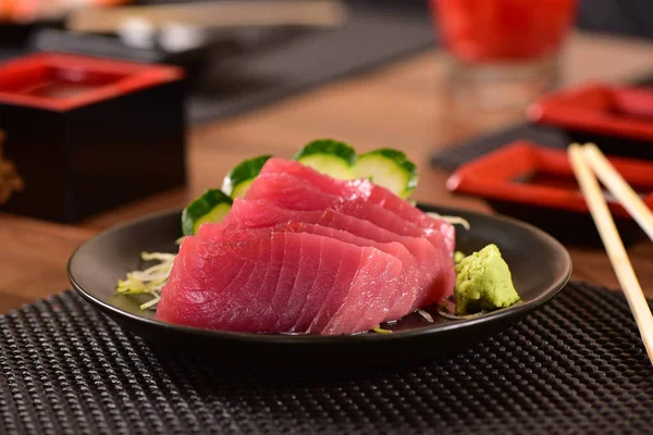 Tonijn sashimi segmenten — Stockfoto