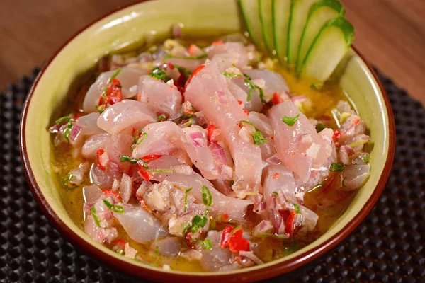 Ceviche de poisson blanc — Photo