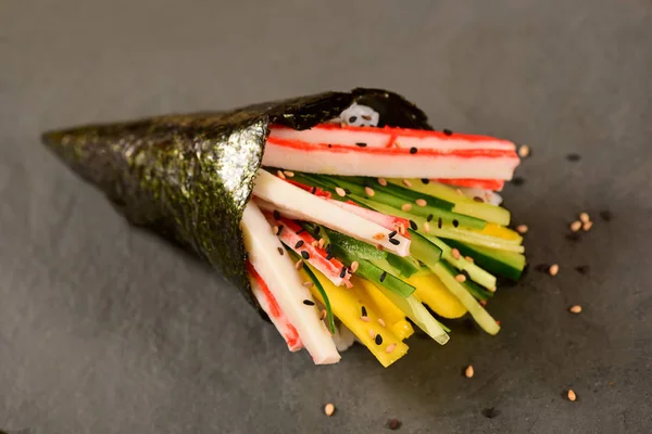 Salmon Temaki Sushi — Stock Photo, Image