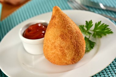 Aperatif ve sade kahve tipik Brezilya kızarmış