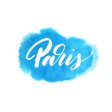 Paris el çizilmiş yazı. 