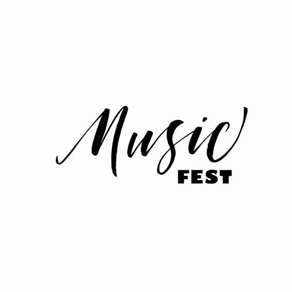 Musikfest-Phrase. — Stockvektor