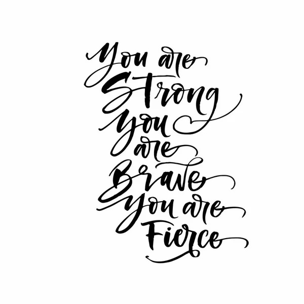 You are strong Vector Art Stock Images Depositphotos