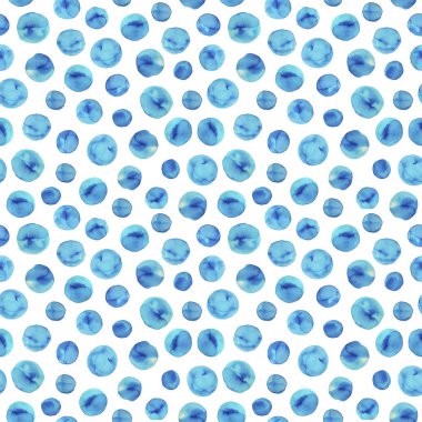 Suluboya daireler ile Seamless Modeli.