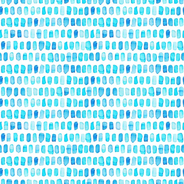 Ręcznie rysowane niebieskie plamy akwarela. — Zdjęcie stockowe