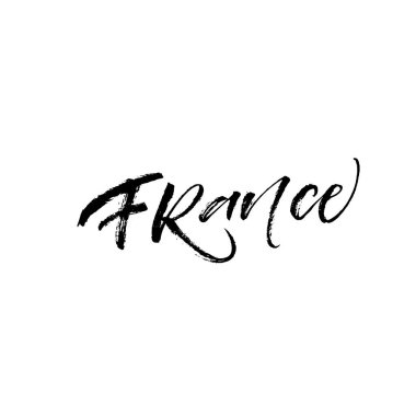 Fransa el çizilmiş yazı. 