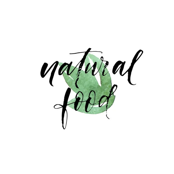 Frase alimentar natural — Vetor de Stock