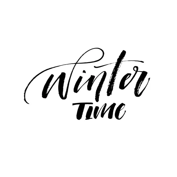 Carte horaire hiver . — Image vectorielle