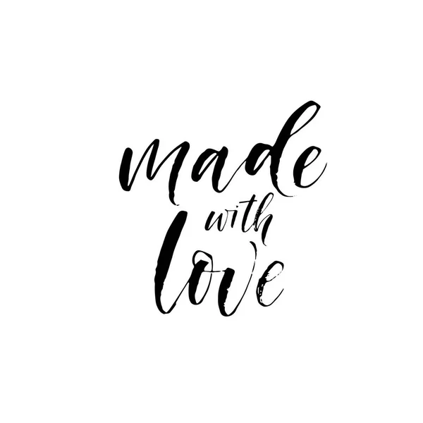 Made with love phrase. — Stock Illustration Made with love phrase. Stock Illustration