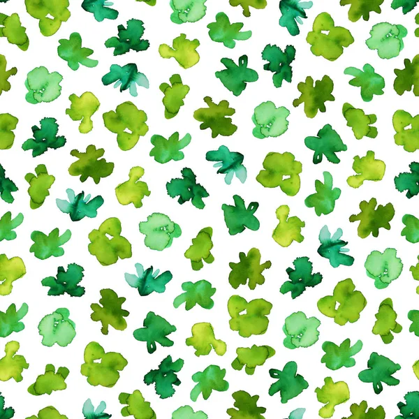 Groen naadloos patroon. — Stockfoto
