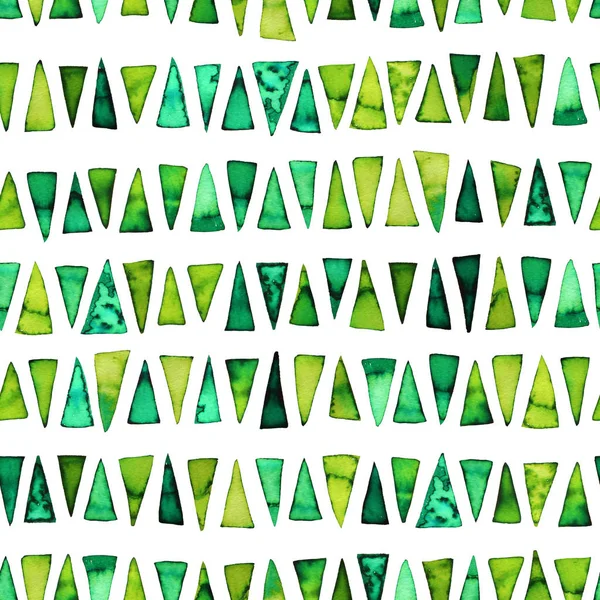 Χωρίς ραφή πρότυπο με πράσινα τρίγωνα. — Φωτογραφία Αρχείου