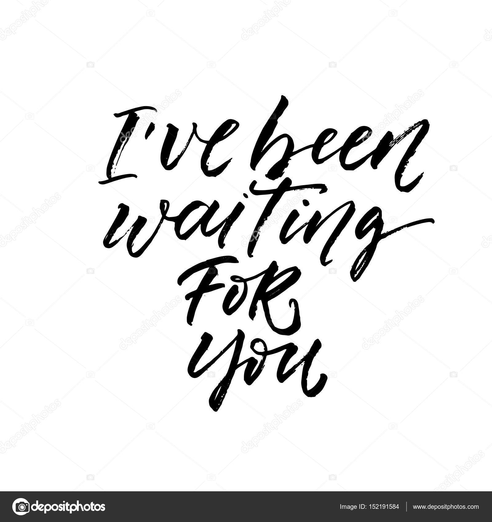 I Ve Been Waiting For You Card Vector Image By C Gevko93 Vector Stock I Ve Been Waiting For You Card Vector Image By C Gevko93 Vector Stock